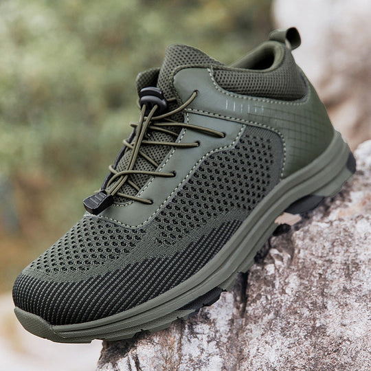 Herren Atmungsaktive Trail-Schuhe mit flexiblem Schnürsystem
