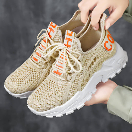 Damen nan nahtloser 3D-Strick Slip-On Sneaker mit elastischem Schlupfschaft, gepolsterter Fersenlasche und griffiger Hybridprofilsohle Shop Nory