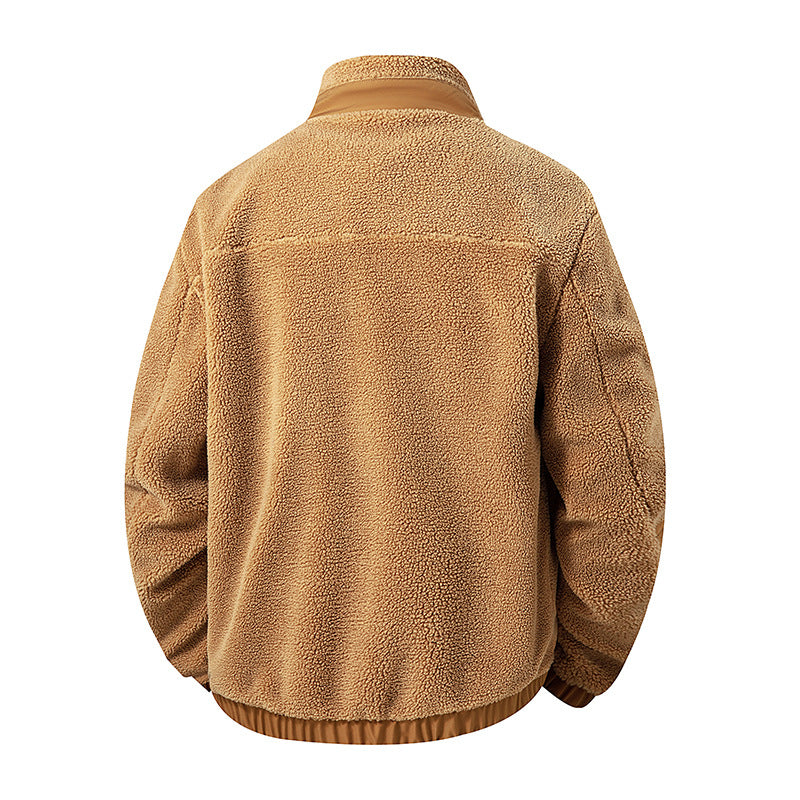 Herren Kuschelige Fleecejacke mit hohen Kragen Shop Nory
