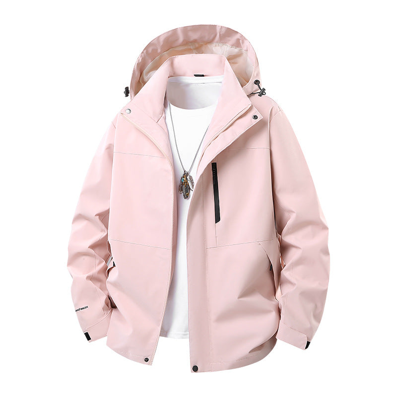 Herren Technische Softshell‑Regenjacke mit verschweißten Nähten, verstellbarer Kapuze und wasserabweisenden Reißverschlüssen Shop Nory