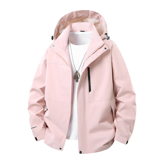 Herren Technische Softshell‑Regenjacke mit verschweißten Nähten, verstellbarer Kapuze und wasserabweisenden Reißverschlüssen Shop Nory