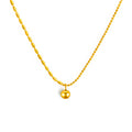 Damen elegante Halskette mit glänzender Kugel und modernem Gliederdesign Shop Nory