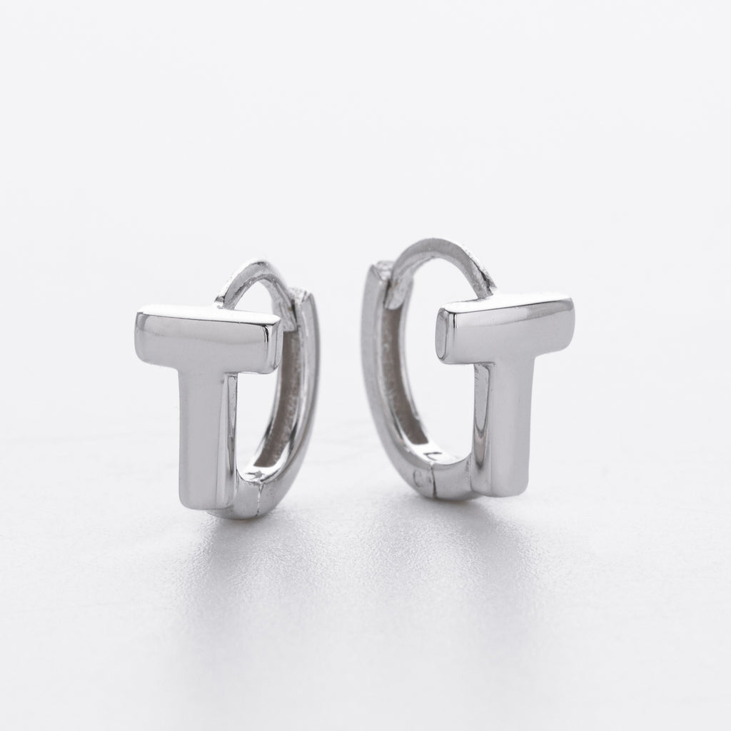 Damen Ohrhänger im modernen T-Design aus hochwertigem 925 Sterling Silber Shop Nory