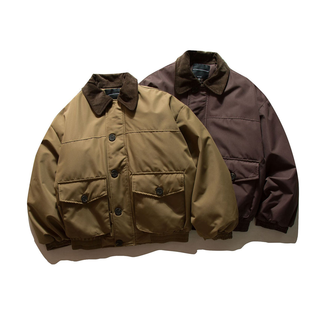 Herren Kurz geschnittener thermoisolierter Field‑Blouson mit Cordkragen und großzügigen Pattentaschen Shop Nory