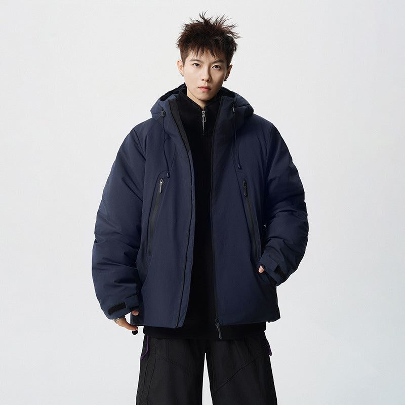 Herren wattierte, wasserabweisende Tech-Outdoorjacke mit Kapuze Shop Nory