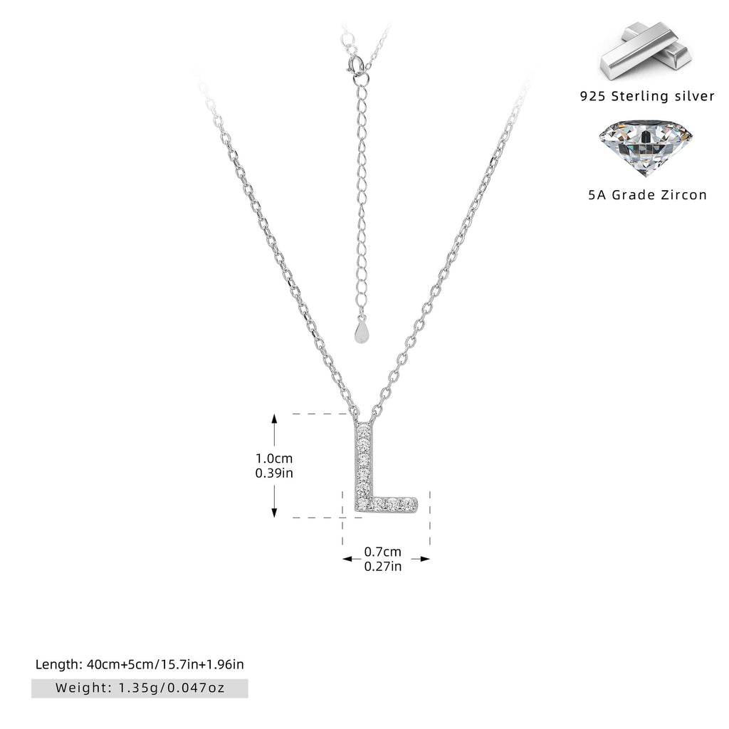 Damen Halskette mit Z-Anhänger und funkelnden Zirkonia Shop Nory