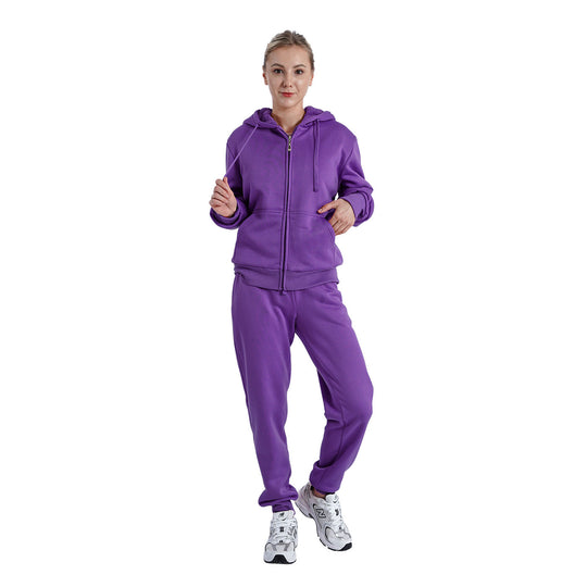 Damen Sportlicher Jogginganzug mit praktischer Kapuze Shopnory