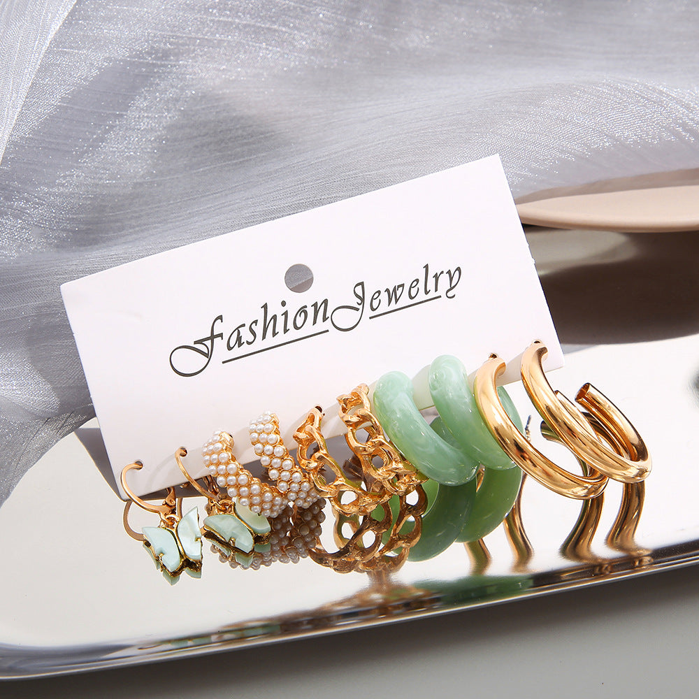 Damen Ohrringe-Set mit filigranen Designs und eleganten Akzenten Shop Nory