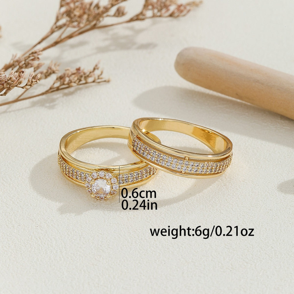 Damen eleganter Ring mit funkelnden Zirkonia Shop Nory