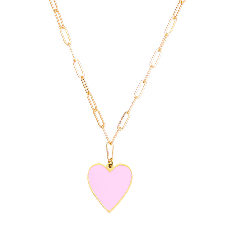 Damen Halskette mit herzförmigem Anhänger aus hochwertigem Material Shop Nory