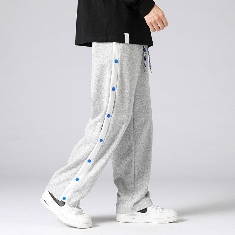 Herren Relaxed-Fit Sweathose mit seitlicher Druckknopfleiste und teilbarer Beinöffnung Shop Nory