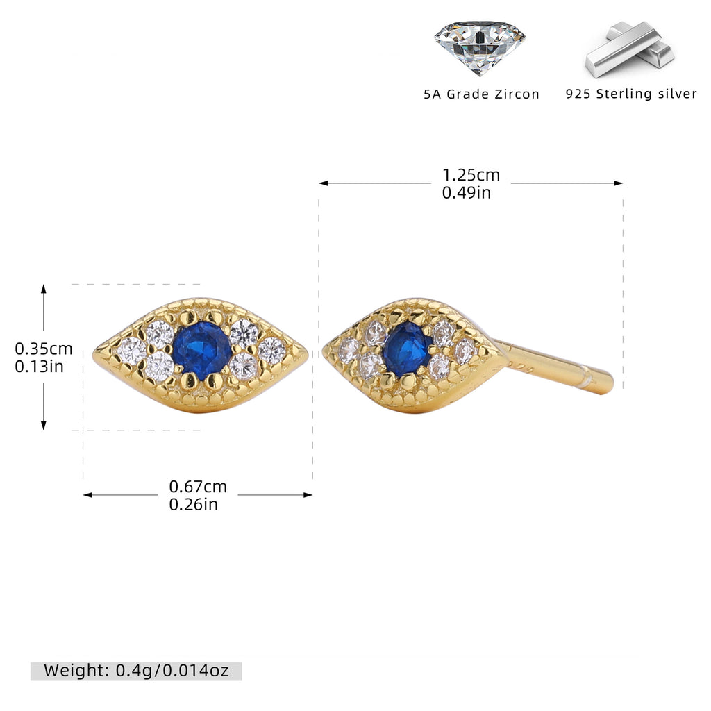 Damen Ohrstecker mit buntem Zirkonia-Shop Nory