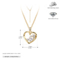 Damen Halskette mit herzförmigem Anhänger aus 925 Sterling Silber und funkelnden Zirkonia Shop Nory