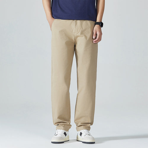 Herren Klassische Baumwoll-Chinohose mit geradem Bein und cleanem Minimal-Design Shop Nory