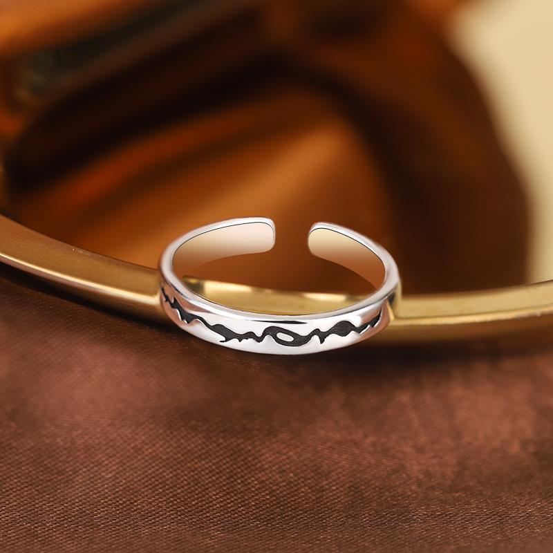 Damen Offener Ring mit kunstvoller Oberflächenstruktur Shop Nory