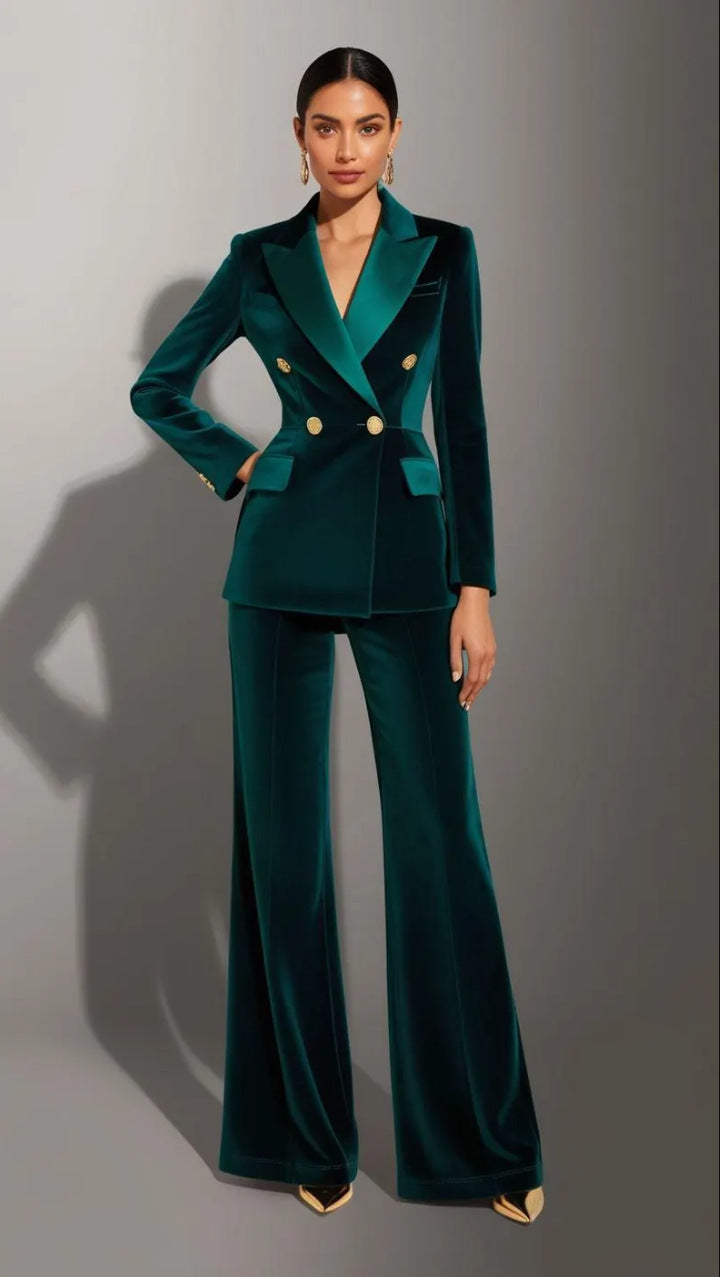 Damen Elegantes und Hochwertiges Samtanzug Shop Nory