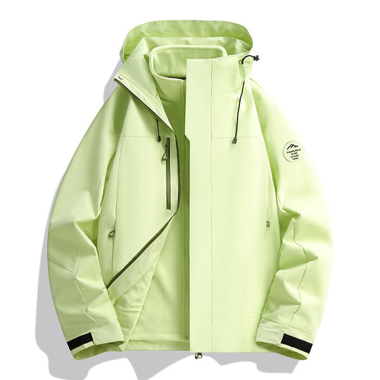 Unisex Wasserabweisende Softshelljacke mit Fleece-Innenfutter und Verstellbarer Kapuze Shop Nory