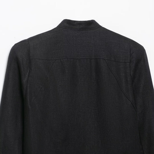 Damen Kurzblazer im Korsettstil mit Stehkragen, Zierknotenschließe und taillierter Teilung Shop Nory