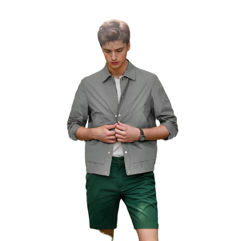 Herren leichte Sommerjacke mit innovativen Details