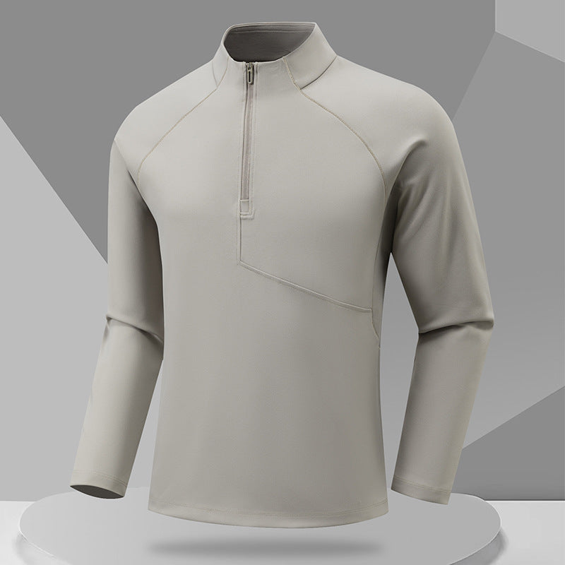 Herren Sportliches Langarmshirt mit Stehkragen Shop Nory