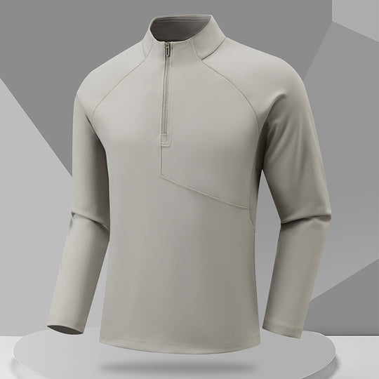 Herren Sportliches Langarmshirt mit Stehkragen Shop Nory