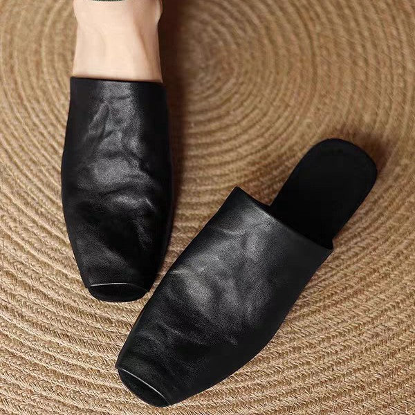Damen Elegante Slipper aus weichem Leder mit innovativer Sohlenkonstruktion Shopnory