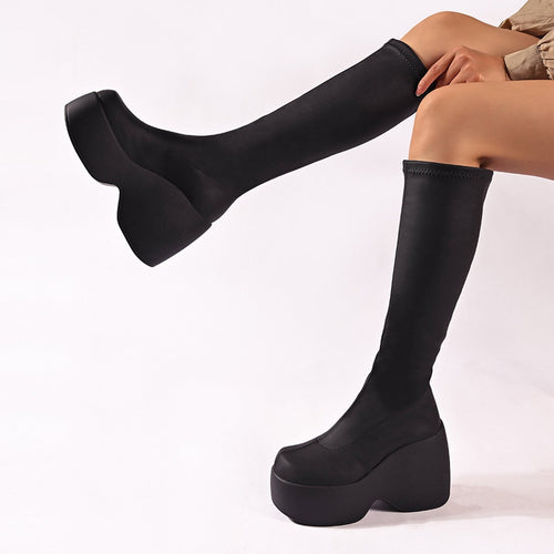 Damen High-Performance Plateau-Stiefel mit ergonomischem Design und rutschfester Sohle