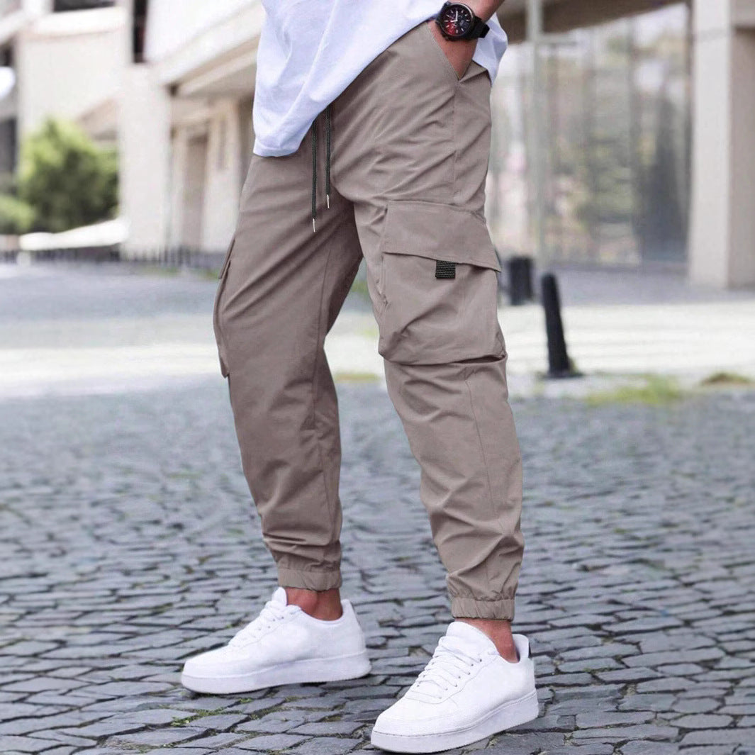 Herren technische Travel-Joggerhose mit integriertem Sicherheitsfach elastischem Tunnelzugbund und wasserabweisender Beschichtung Shop Nory