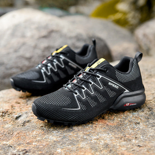 Damen Sportliche Trail-Laufschuhe mit atmungsaktiver Oberflächenstruktur und rutschfester Sohle