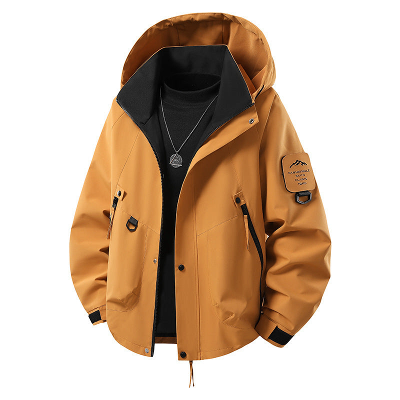 Herren Outdoor-Softshelljacke mit wasserabweisender Membran, vielseitigen Utility-Taschen und verstellbaren Bündchen Shop Nory