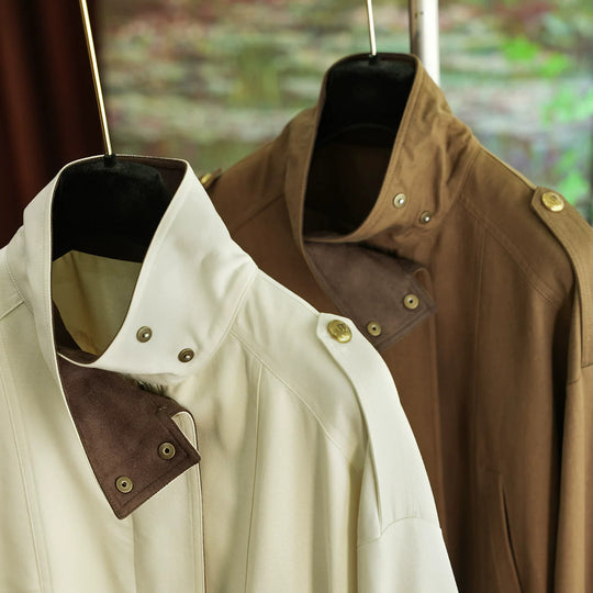 Damen Modische und elegante Kurzjacke mit samtigem Kragen Shop Nory