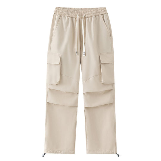 Herren Cargo-Hose mit elastischem Bund, Lagen‑Detail und Reißverschluss-Saum Shop Nory