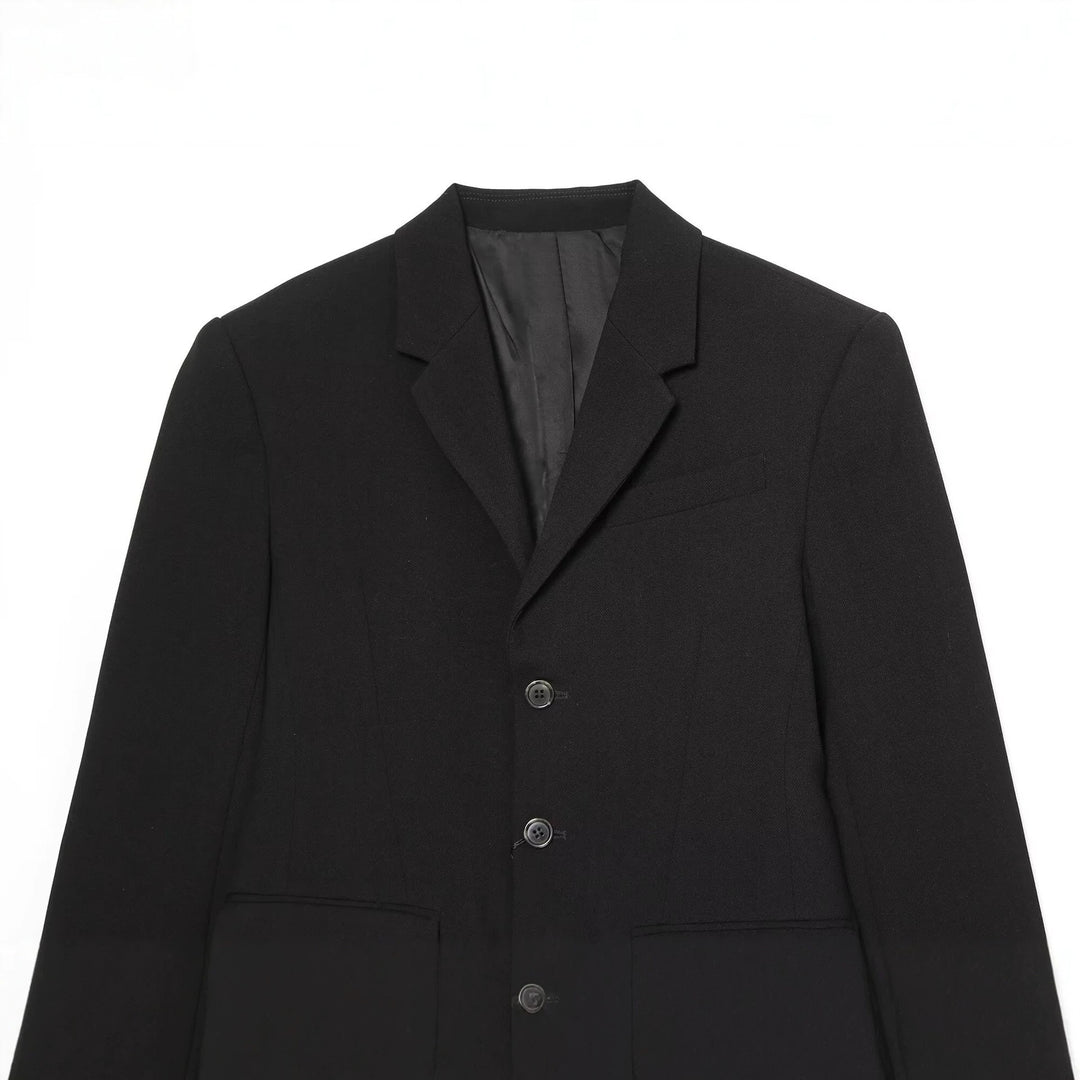 Damen Einreihiger Kurzblazer mit Notch-Revers, strukturierter Passform und Pattentaschen Shop Nory