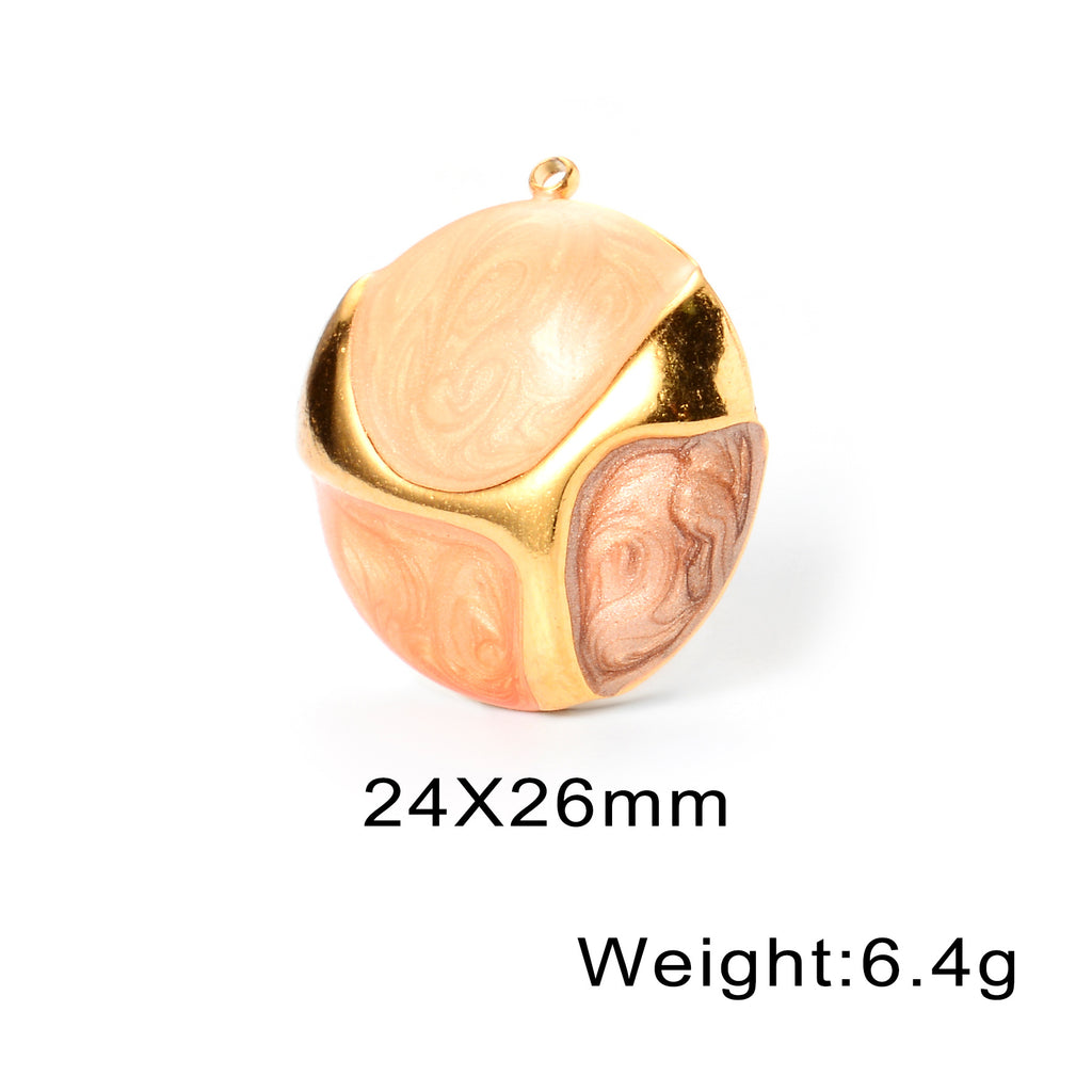 Damen Anhänger mit kunstvollem Farbenspiel und elegantem Goldakzent Shop Nory