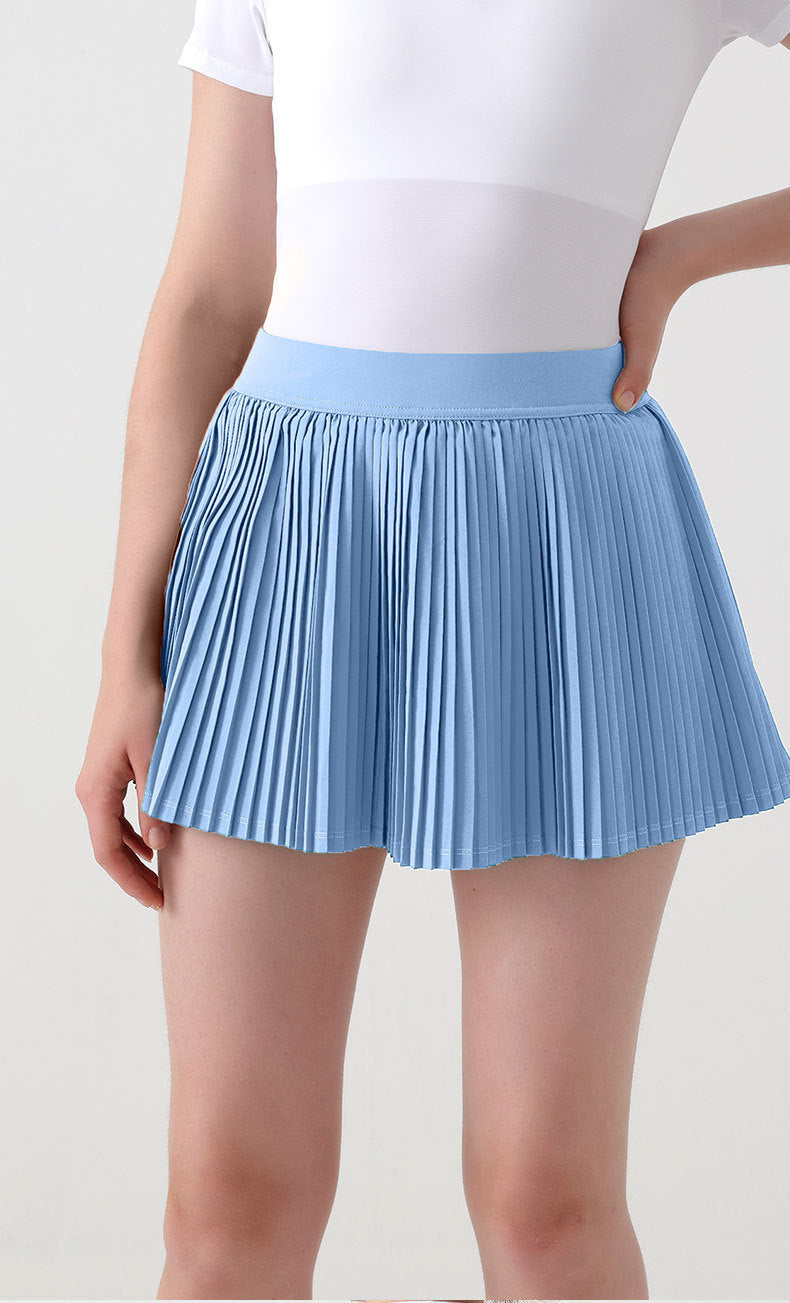 Damen Plissierter Minirock mit elastischem Bund und leichten Stoff
