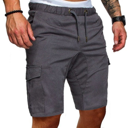 Herren Cargo-Shorts mit elastischem Bund und praktischen Taschen