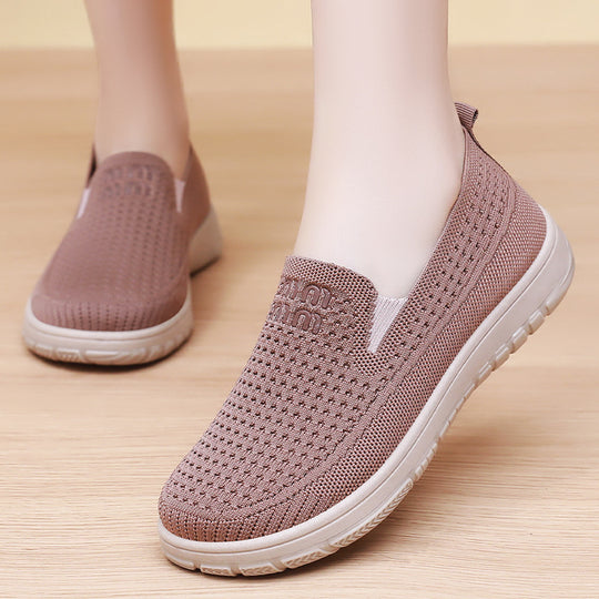 Damen nan nahtloser Strick-Slipper mit elastischem Einstieg und orthopädischer Memory-Fußbett-Stütze Shop Nory