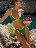 Damen Triangel-Bikini mit verstellbaren Trägern