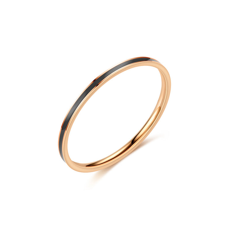Damen Ring aus hochwertigem Edelstahl mit elegantem, zweifarbigem Design Shop Nory