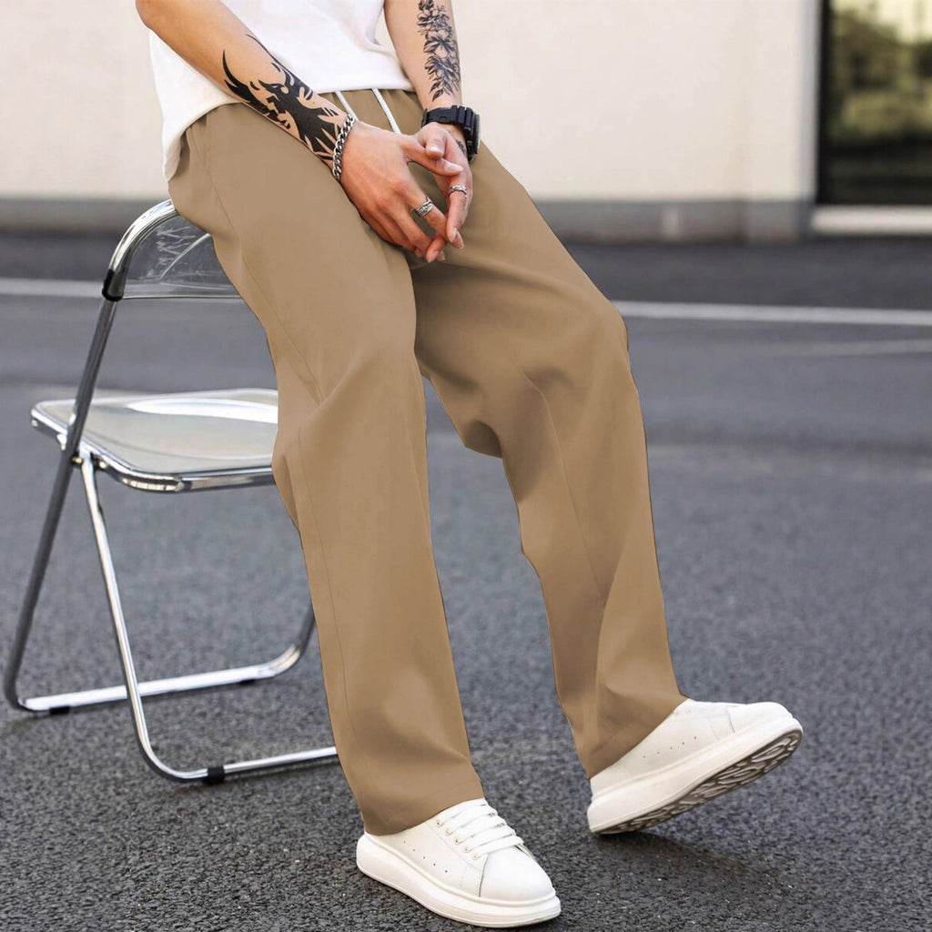 Herren modische Freizeithose mit weiter Passform und elastischem Bund ShopNory