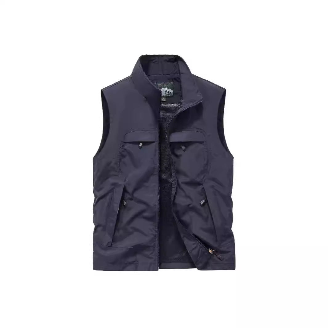 Herren Atmungsaktive Photografen-Utility‑Weste mit Mesh‑Innenfutter und Mehrfach‑Taschen Shop Nory