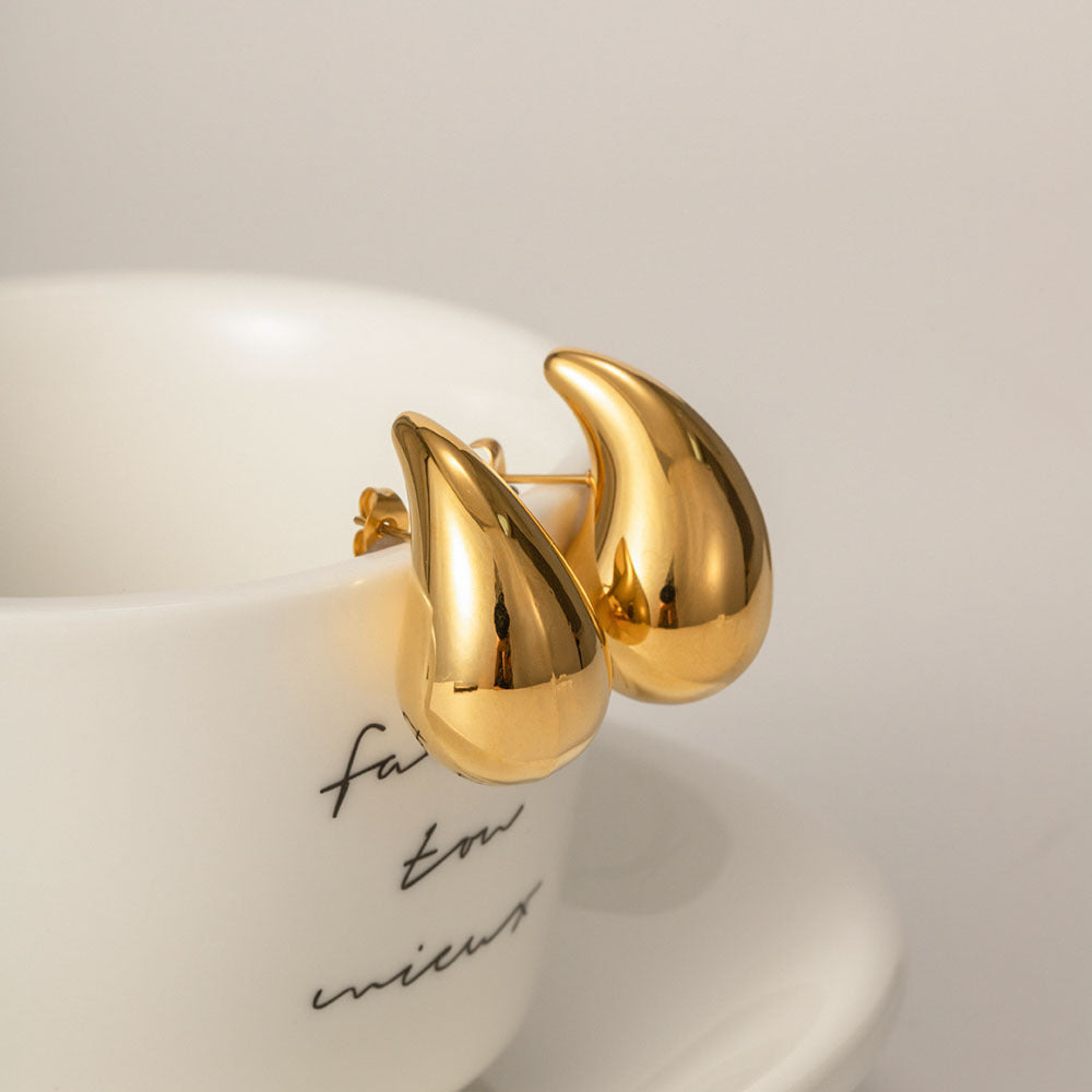 Damen Ohrhänger in tropfenförmigem Design aus hochwertigem Edelstahl Shop Nory