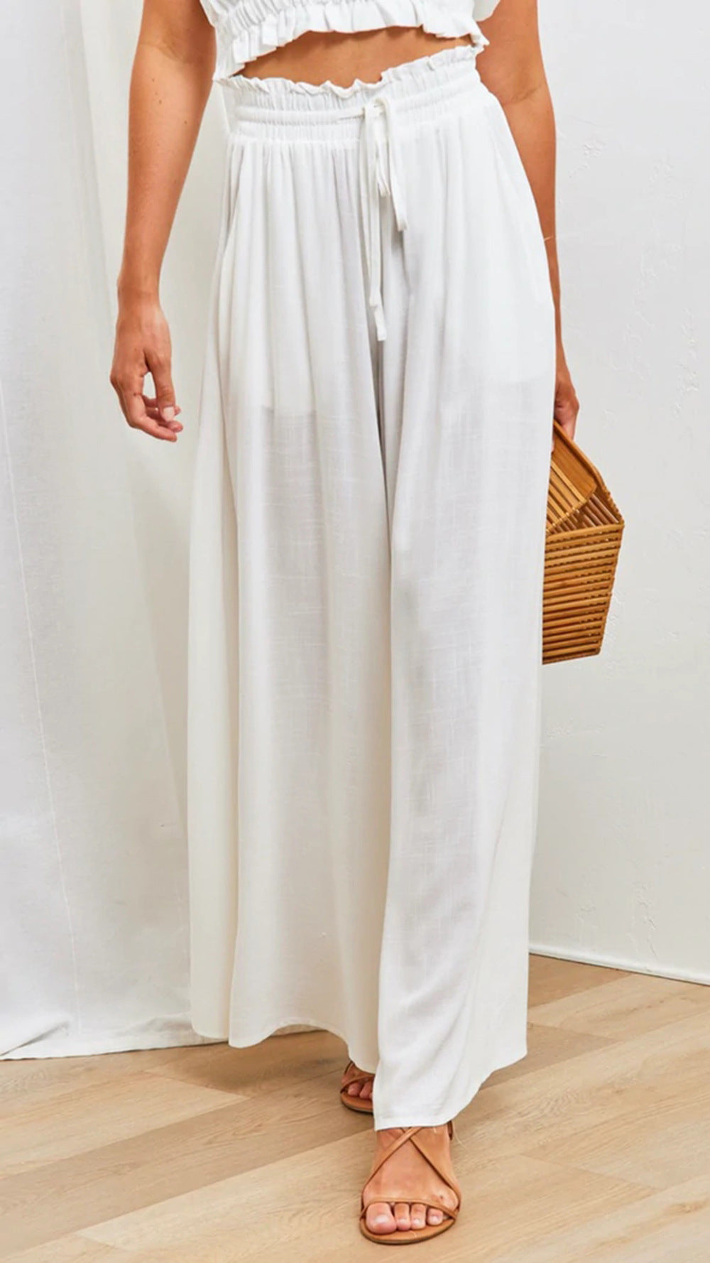 Maxi-Rock im Boho-Stil für Damen mit Kordelzugbund