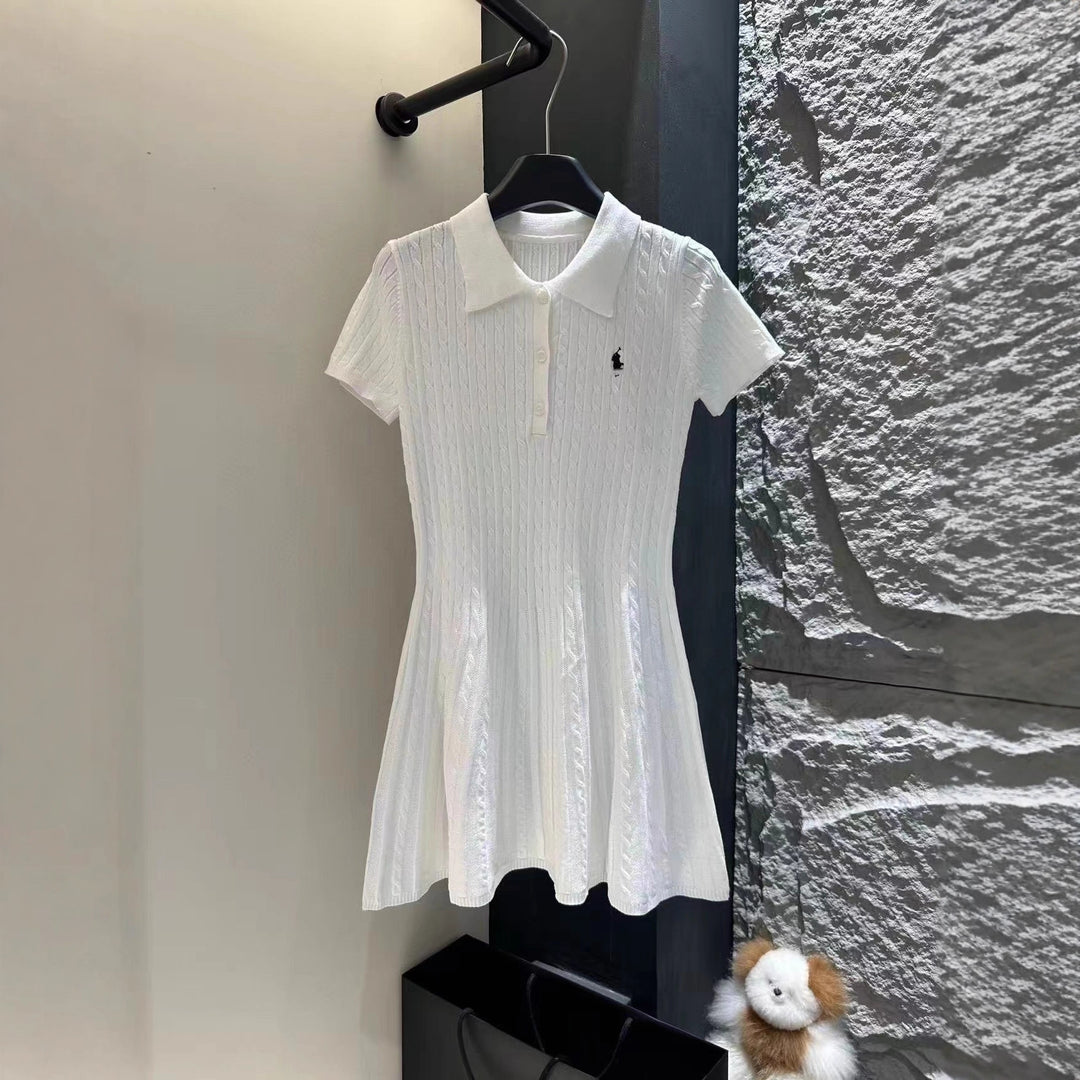 Damen Elegantes Polokleid Shop Nory