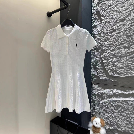 Damen Elegantes Polokleid Shop Nory