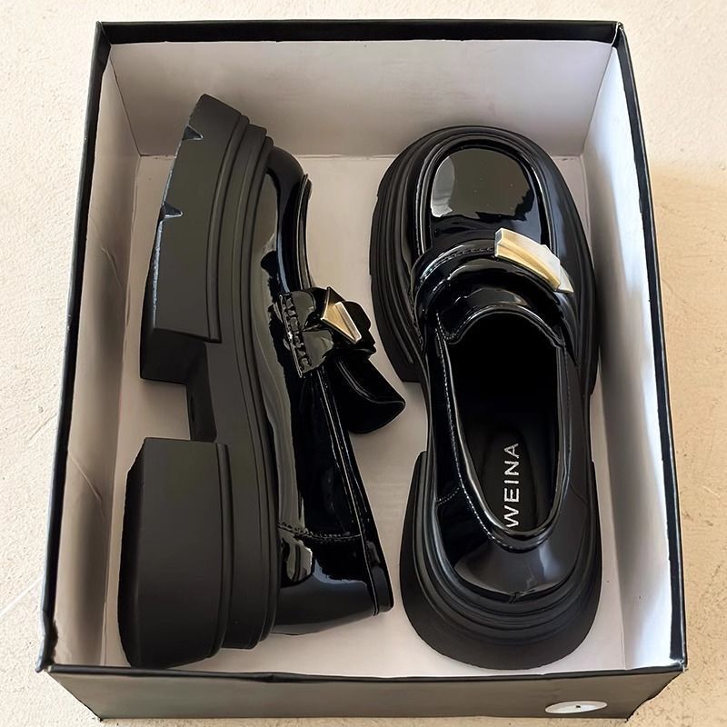 Damen Modische Plateau-Loafers mit komfortabler Sohle und elegantem Design