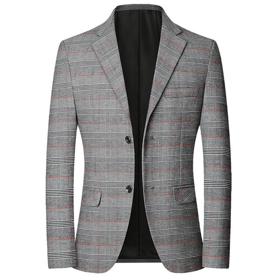Herren Kariertes Sakko mit schmaler Passform und aufgesetzten Taschen Shop Nory