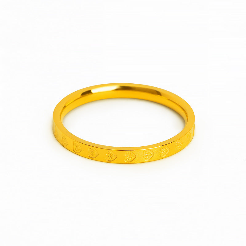 Damen filigraner Ring mit Herzgravur Shop Nory