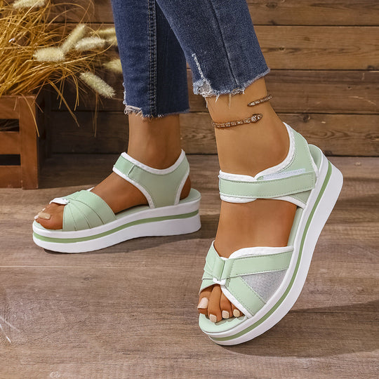 Damen Komfort Sandalen mit verstellbarem Riemendesign und ergonomischem Fußbett Shopnory