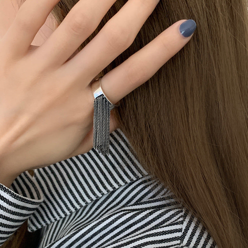 Damensring mit elegantem Quasten-Detail Shop Nory